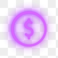 Dollar icon png sticker, transparent background