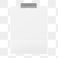 Png instant photo frame sticker, transparent background