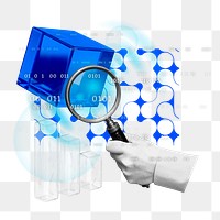 Business research png sticker, transparent background