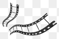 Movie film reel png sticker, entertainment graphic, transparent background