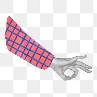 Finger flick png hand gesture sticker, transparent background