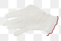 White glove png sticker, transparent background