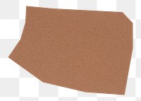 Brown organic shape png sticker, transparent background