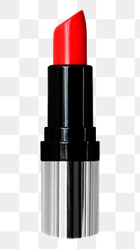 Red lipstick png sticker, women's cosmetics image, transparent background