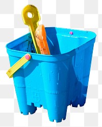 Sand bucket png sticker, children's toy, transparent background