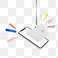 Online payment png sticker, shopping remix, transparent background