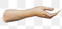 Helping hand  png sticker, transparent background