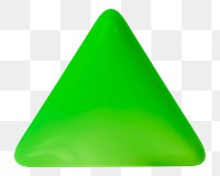 Triangle png 3D sticker, transparent background