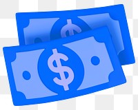 Money bill png 3D sticker, money, transparent background