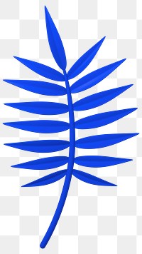 Tropical leaf png 3D sticker, transparent background