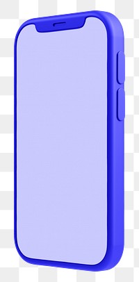 Smartphone png 3D sticker, transparent background