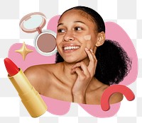 Beauty product png sticker, colorful remix, transparent background 