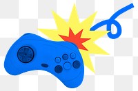 Game console png sticker, colorful remix, transparent background 