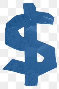 Dollar sign png sticker, US currency, transparent background