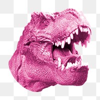 PNG dinosaur head, design elements, transparent background