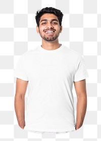 Png cheerful casual man sticker, transparent background