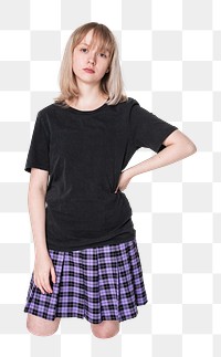 Blond girl png sticker, transparent background