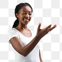 African American woman's hand png