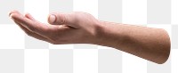 Png empty hands holding sticker, transparent background