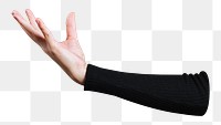 Hand gesture png sticker, transparent background