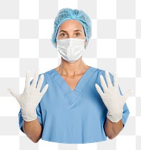 Medical nurse png sticker, transparent background