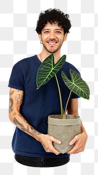 Plant parent png sticker, transparent background