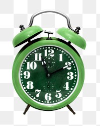 Vintage alarm clock png sticker, transparent background