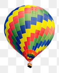 Hot air balloon png sticker, transparent background