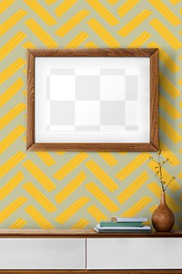 Picture frame png mockup, home decor, transparent design