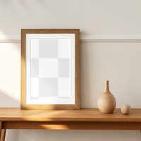 Picture frame png mockup, home decor, transparent design