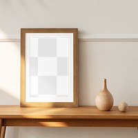 Picture frame png mockup, home decor, transparent design