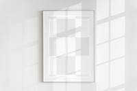 Minimal photo png frame mockup, transparent design