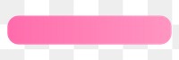 Pink badge png gradient rectangle shape sticker, transparent background
