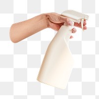 Cleaning spray png sticker, transparent background