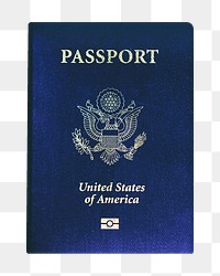 US passport png travel sticker, transparent background