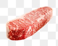 Kobe beef steak png sticker, transparent background 