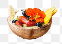 Png smoothie bowl sticker, transparent background