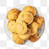 Butter cookies png sticker, transparent background