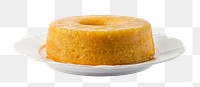 Orange cake  png sticker, transparent background 