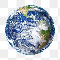 Planet Earth png sticker, transparent background