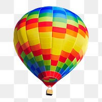 Hot air balloon  png sticker, transparent background 