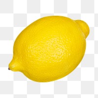 Lemon fruit  png sticker, transparent background 