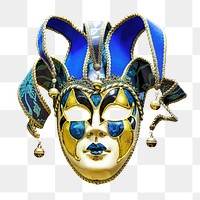 Venetian mask png sticker, transparent background