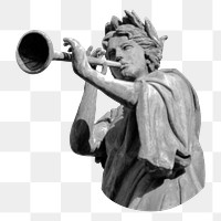 Muse of music png sticker, transparent background