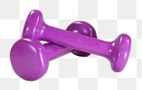 Gym dumbbells png sticker, transparent background