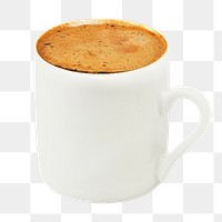 Coffee mug png sticker, transparent background