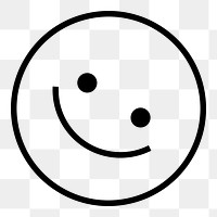 Cheerful emoticon png sticker, transparent background