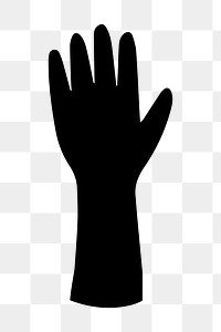 Raised hand png human rights sticker, transparent background