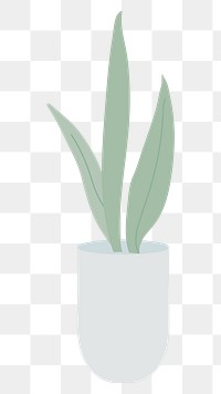 Cute houseplant png sticker, transparent background