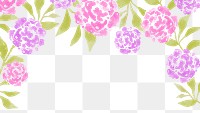 Flower border, computer wallpaper, hand painted summer design psd